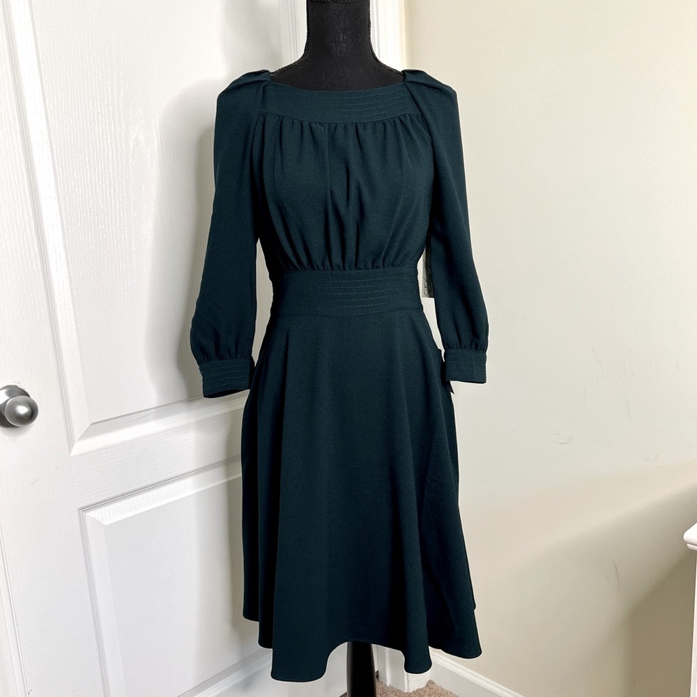 Green/Teal A-line dress